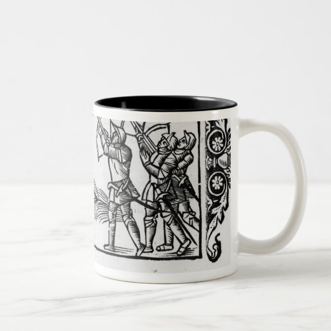 Caneca De Café Em Dois Tons Escandinavos que usam suas setas (Direita)