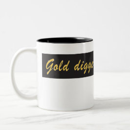 Caneca De Café Em Dois Tons Escavador Dourado