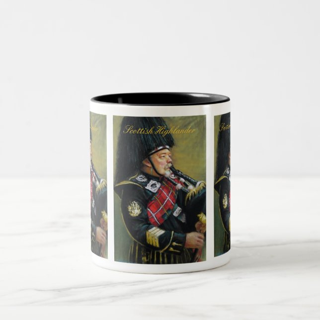 Caneca De Café Em Dois Tons Escocês escocês (Centro)