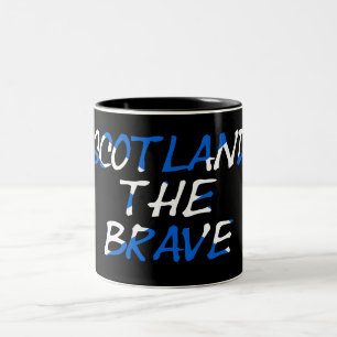 Caneca De Café Em Dois Tons Escócia A coragem sobreposta à música Scottish