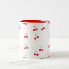 Caneca De Café Em Dois Tons Escola Cherry Hearts para Meninas