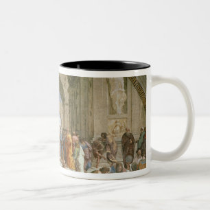Caneca De Café Em Dois Tons Escola de Atenas, do della da estância