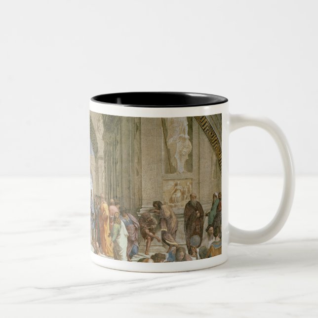 Caneca De Café Em Dois Tons Escola de Atenas, do della da estância (Direita)