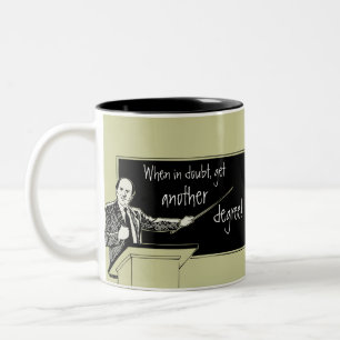 Caneca De Café Em Dois Tons Escola do formando