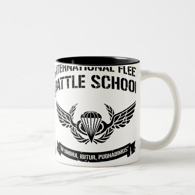 Caneca De Café Em Dois Tons Escola internacional Ender da batalha da frota (Direita)