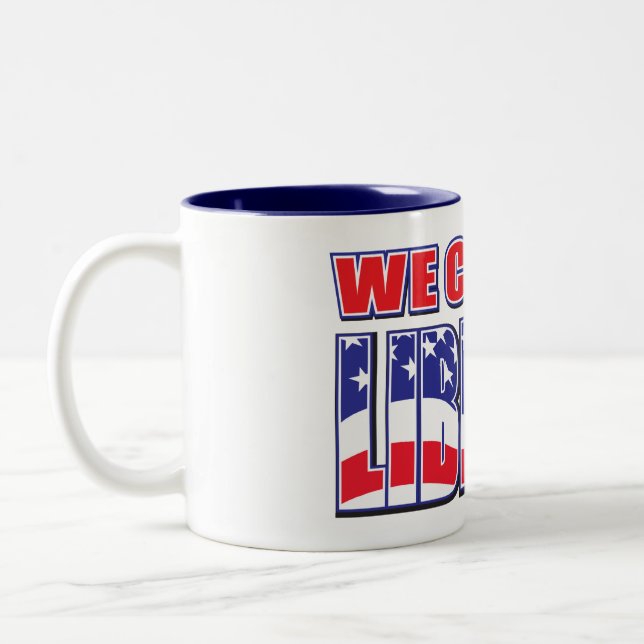 Caneca De Café Em Dois Tons Escolhemos Liberdade (Esquerda)
