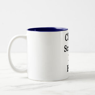 Caneca De Café Em Dois Tons Escolher ciência, não fé