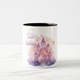 Caneca De Café Em Dois Tons Escolher Mug Feliz e Personalizável