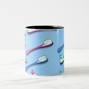 Caneca De Café Em Dois Tons Escovas de dentes