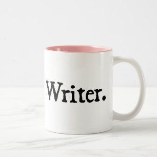 Caneca De Café Em Dois Tons Escritor