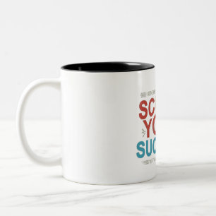 Caneca De Café Em Dois Tons Esculpa o seu sucesso