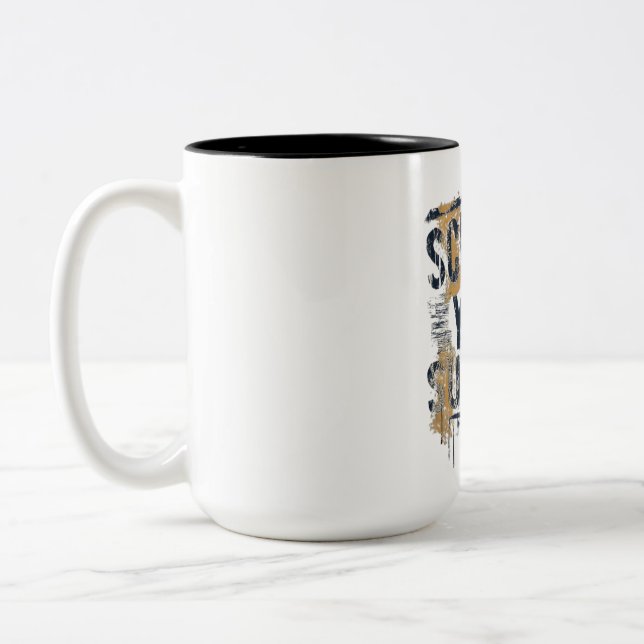 Caneca De Café Em Dois Tons Esculpa o seu sucesso (Esquerda)