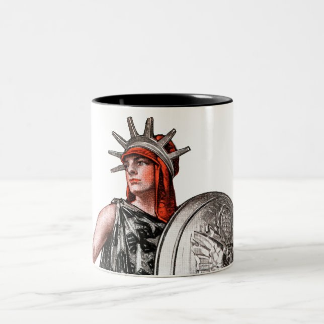 Caneca De Café Em Dois Tons Escuteiro e liberdade de menino (Centro)