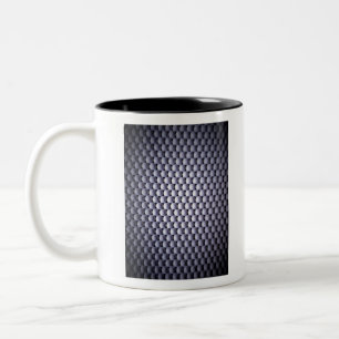 Caneca De Café Em Dois Tons Esferas brancas