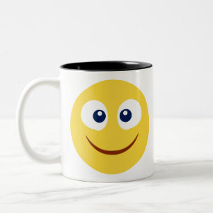 Caneca De Café Em Dois Tons Esmagar Emoji