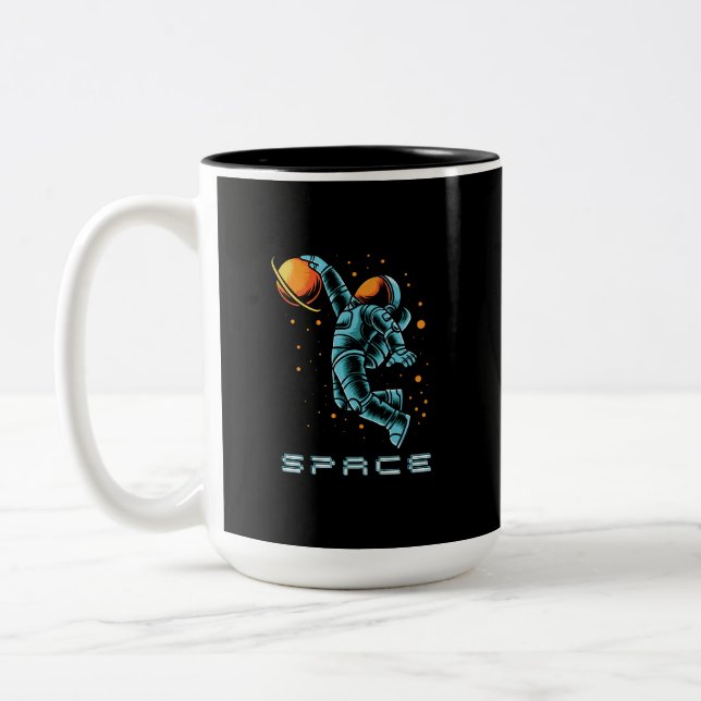 Caneca De Café Em Dois Tons espaço (Esquerda)