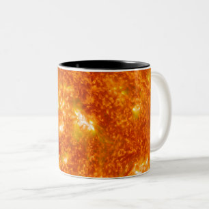 Caneca De Café Em Dois Tons Espaço Exterior
