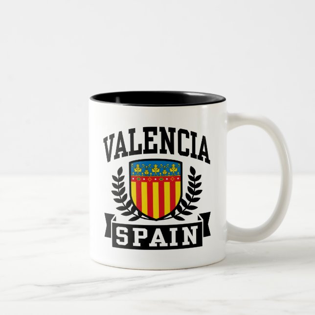 Caneca De Café Em Dois Tons Espanha Valencia (Direita)