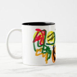 Caneca De Café Em Dois Tons Espantalho do outono