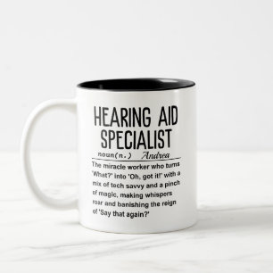 Caneca De Café Em Dois Tons Especialista em audições