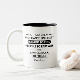 Caneca De Café Em Dois Tons Especialista em Conformidade Personalizada