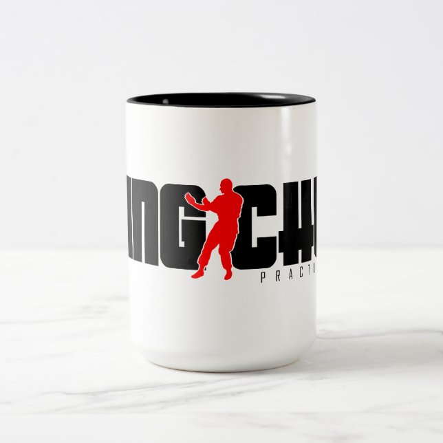 Caneca De Café Em Dois Tons Especialista em Wing Chun (Centro)