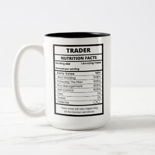 Caneca De Café Em Dois Tons Especialista Engraçado do Mercado de Ações