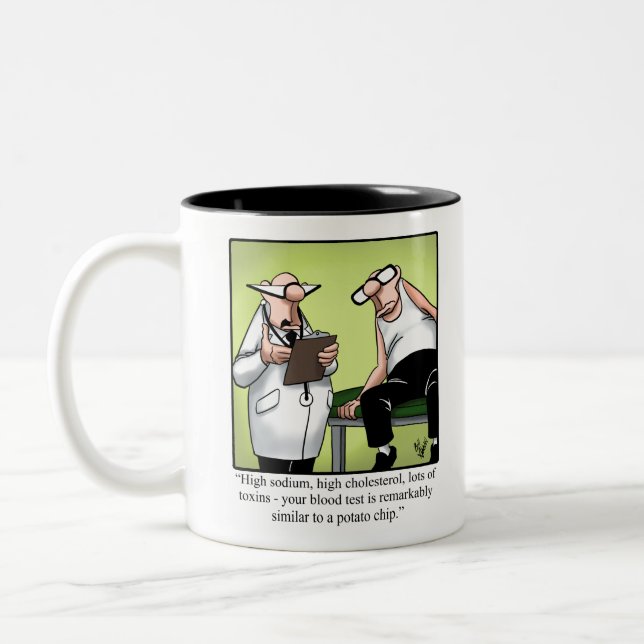 Caneca De Café Em Dois Tons Espectickles Engraçados Saúde Médica Humor (Esquerda)