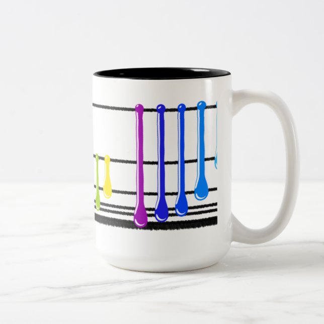 Caneca De Café Em Dois Tons Espectro (Direita)