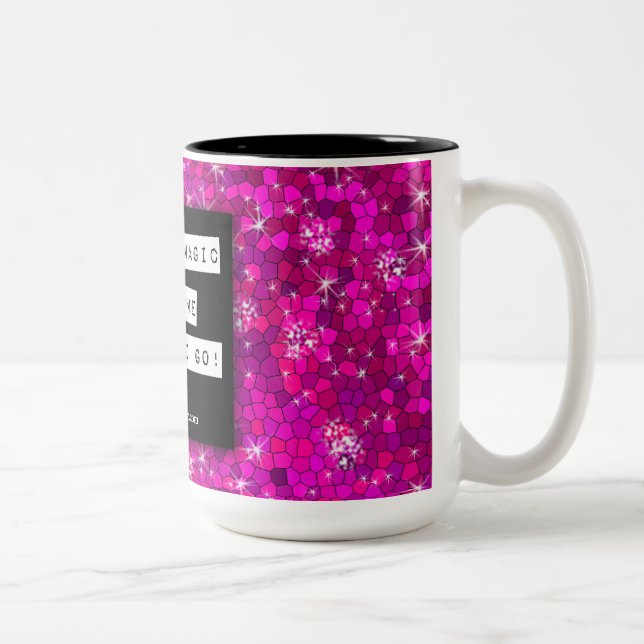 Caneca De Café Em Dois Tons Espelhos de Afirmação Positivos Magic Inspirationa (Direita)