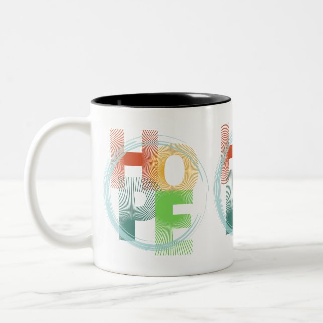 Caneca De Café Em Dois Tons esperança (Esquerda)
