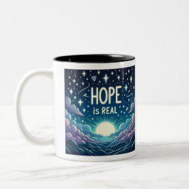 Caneca De Café Em Dois Tons Esperança é Verdadeira Mug