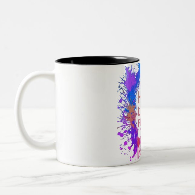 Caneca De Café Em Dois Tons Esperança Ilumina Futuros  (Esquerda)