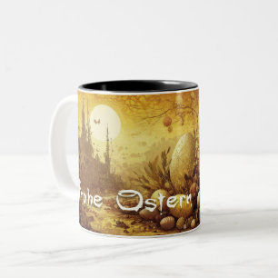 Caneca De Café Em Dois Tons Esperança pascal em um mundo apocalíptico