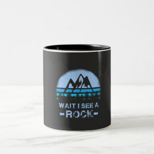 Caneca De Café Em Dois Tons Espero Vejo Uma Rocha para um Geólogo