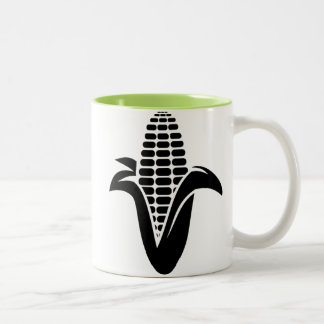 Caneca De Café Em Dois Tons Espiga de milho legal