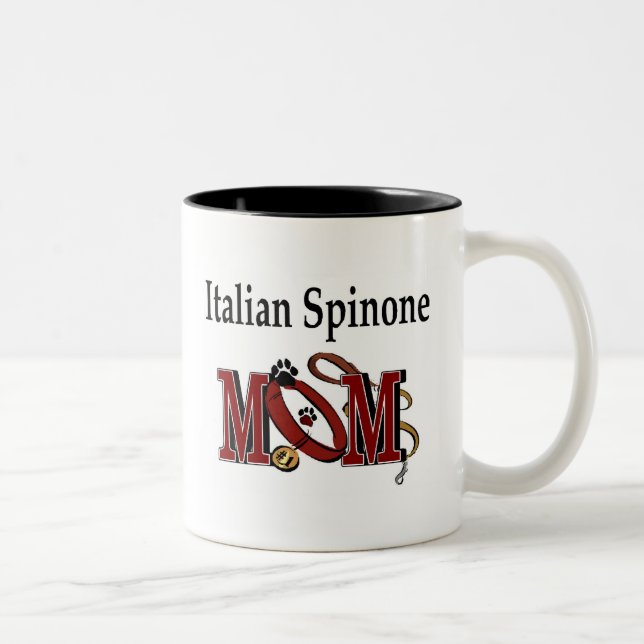 Caneca De Café Em Dois Tons Espinone Italiano Mãe Mug (Direita)