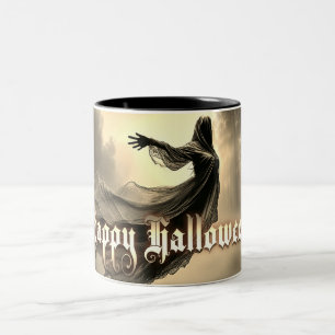 Caneca De Café Em Dois Tons Espírito feminino negra na paisagem - Dia das Brux