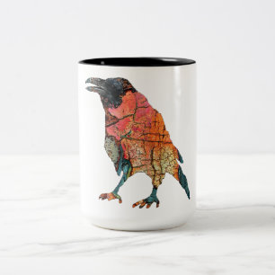 Caneca De Café Em Dois Tons Espíritos da Montanha Corvo