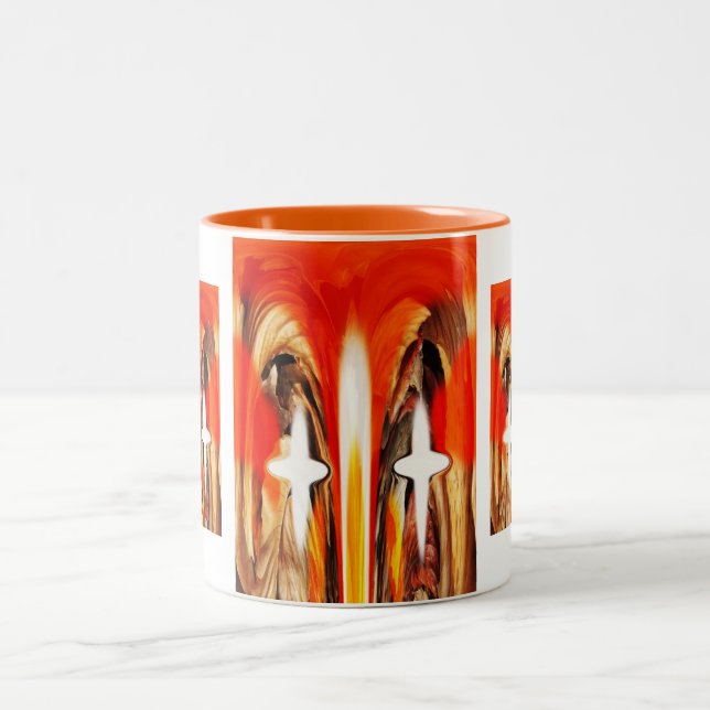 Caneca De Café Em Dois Tons Espíritos juntos (Centro)