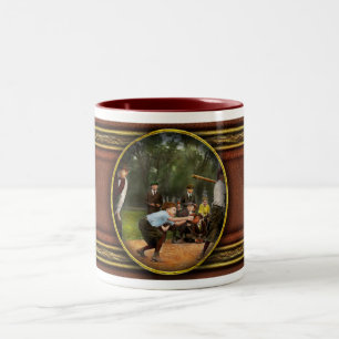 Caneca De Café Em Dois Tons Esporte - Beisebol - Golpe um 1921