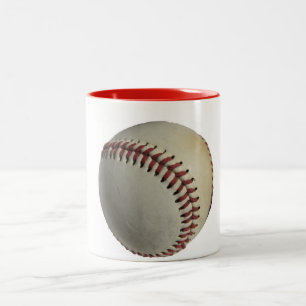 Caneca De Café Em Dois Tons Esporte Equipe Jogo Bola Beisebol Campo Treinador