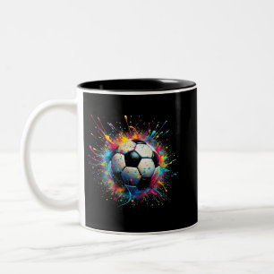 Caneca De Café Em Dois Tons Esporte legal Do Jogador De Futebol Para Meninos M