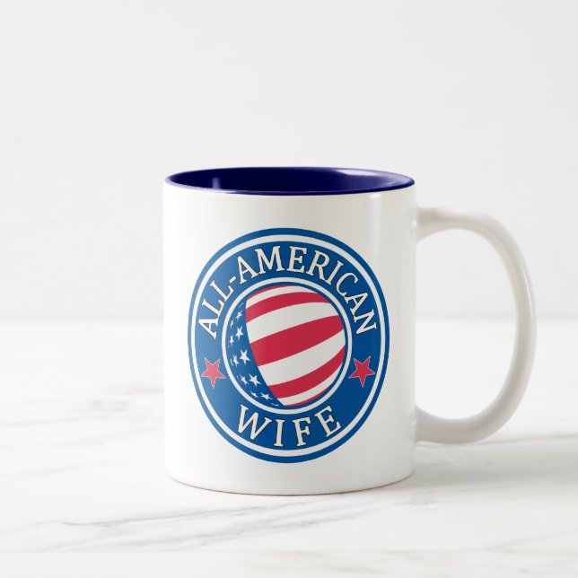 Caneca De Café Em Dois Tons Esposa All-American (Direita)