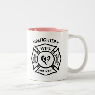 Caneca De Café Em Dois Tons Esposa dos sapadores-bombeiros