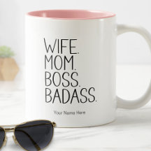 Esposa Mãe Chefe Maligna Divertida Frase Humor Mãe