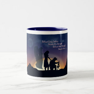Caneca De Café Em Dois Tons Esposa militar
