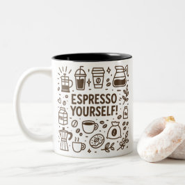 Caneca De Café Em Dois Tons Espresse-Se!