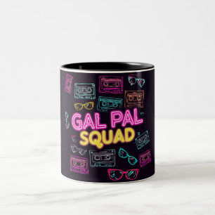 Caneca De Café Em Dois Tons Esquadrão Gal Pal Retro