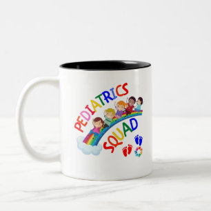 Caneca De Café Em Dois Tons Esquadrão Pediátrico - Presentes Pediátricos